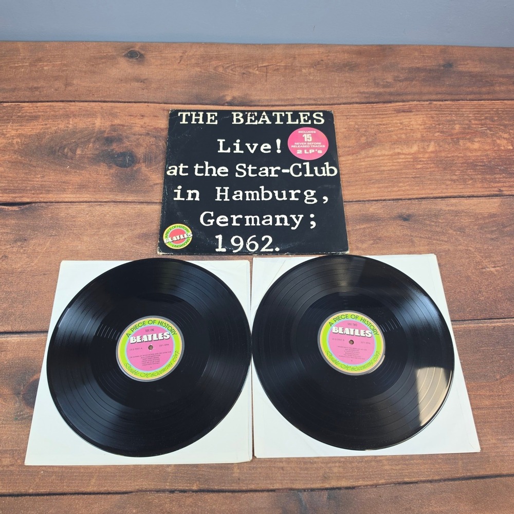 The Beatles Live at the Star-Club Hamburg 1962 Vinyl 12" Black Good 2LP Gatefold
